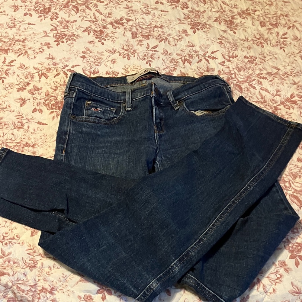 Hollister Women's Dark Blue Skinny Jeans